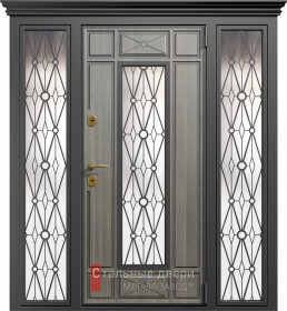 Входные двери МДФ в Обнинске «Двери МДФ со стеклом»