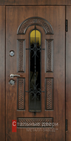Входные двери МДФ в Обнинске «Двери МДФ со стеклом»